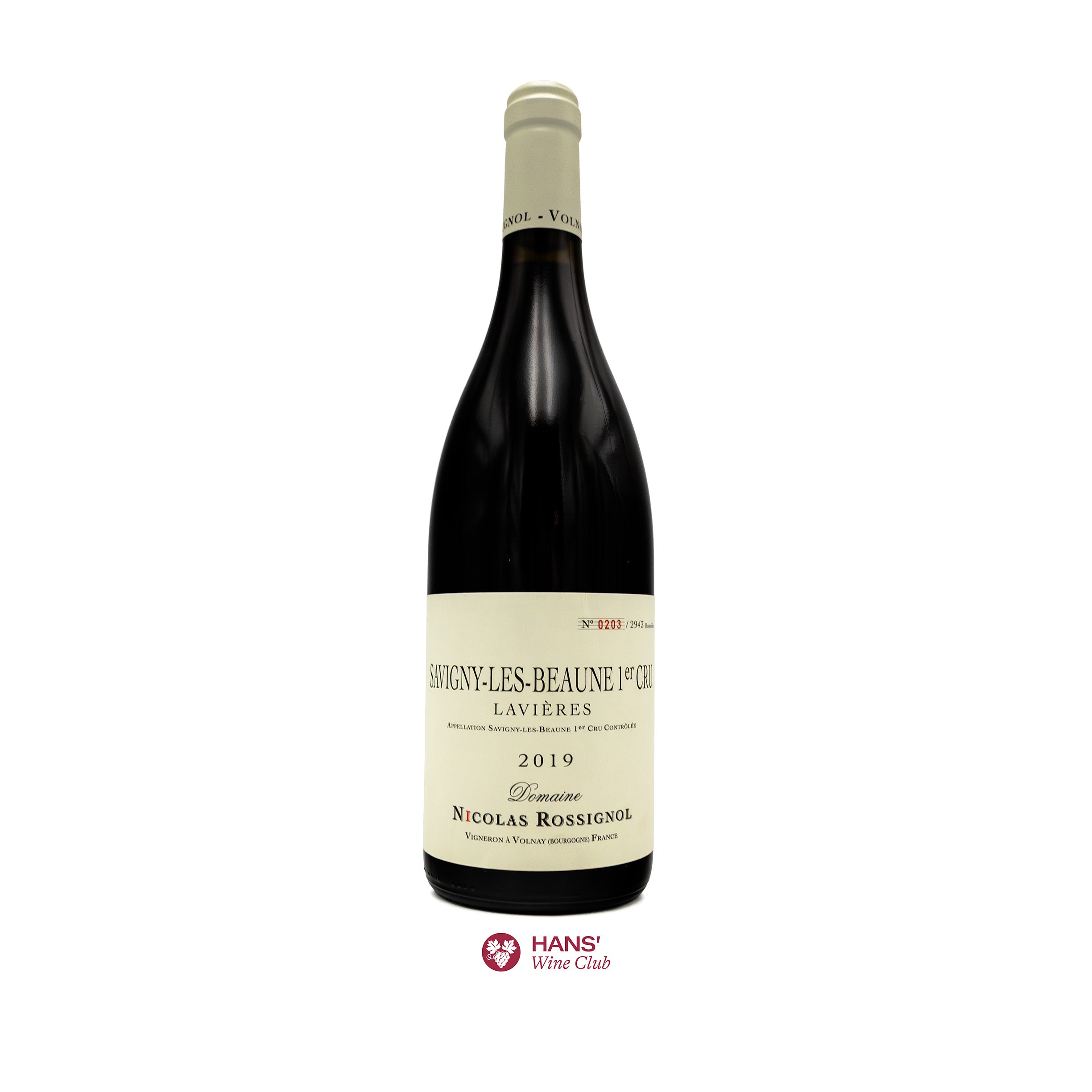 Domaine Nicolas Rossignol 'Les Lavieres', Savigny-lès-Beaune Premier Cru, Bourgogne, 2019, 75cl